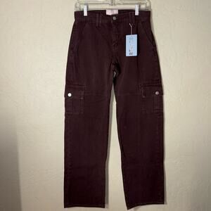 Revice cargo pant amber. Low rise fit. Chocolate brown color.  NWT.